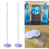 2 Columna Portátil Con Base Para Decoración De Globos 1.5 Mt