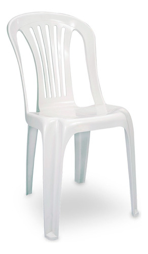 Cadeira Bistro De Plastico Com Encosto Reforçado Para Igreja