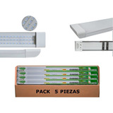 Lampara Regleta Luz Led Rectangular 54w Equivale 320w 5 Pzas