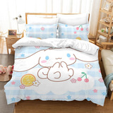 Funda De Edredón Y Fundas De Almohada Kwaii Cinnamoroll