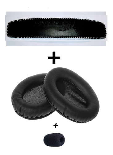 Kit Headband  Almofadas Para Kingston Hyperx Cloud 2 E Core
