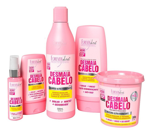 Forever Liss - Kit Desmaia Cabelo Com Máscara 350g 5 Itens