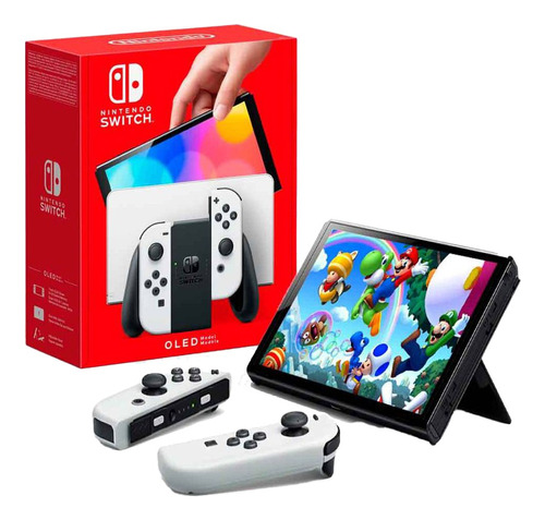 Nintendo Switch Oled 64gb Blanca + 2 Juegos Físicos