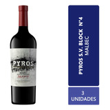 Vino Pyros Single Vineyard Block Nº 4 Malbec Caja X 3 