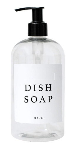 Dispensador Etiqueta Cocina Dish Soap Plástico 500ml