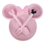 Vajilla Bebe Plato Cuchara Tenedor Cubiertos Minnie