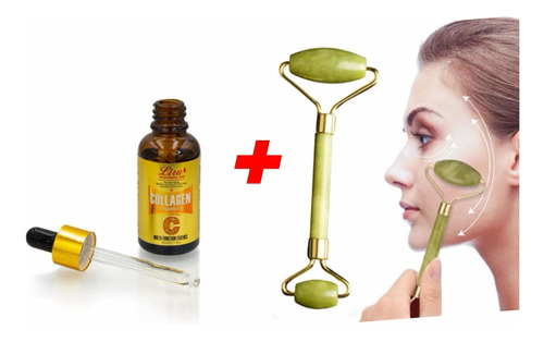 Pack Rodillo Jade + Serum Facial Vitamina