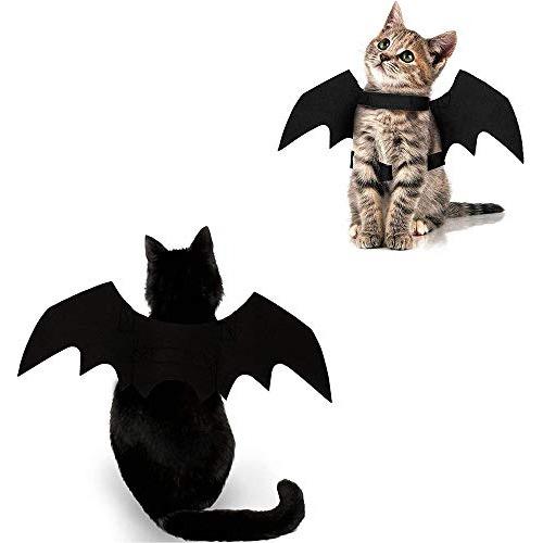 Disfraz De Halloween Para Gato, Alas De Murciélago, Ropa Par