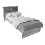 Cama Con Repisa Orlandi Jacaranda 73