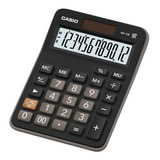 Calculadora Casio 12 Dig Preta Home Office Loja Escritório Cor Preto
