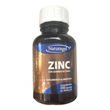 Zinc Con Germen De Trigo 200 Cápsulas De 400mg C/u Naturagel Sabor Na