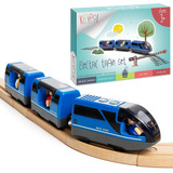 Juego De Tren De Juguete Con Locomotora Action Que Funciona