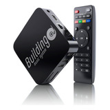 Aparelho Adaptador Smart Tv Box Transforme Sua Tv Em Smart Cor Preto Tipo De Controle Remoto Padrão