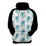 Blusa Moletom Água Viva Animal Mar Medusas 10