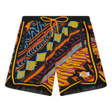 Mitchell & Ness Short Los Angeles Lakers Game Day Pattern