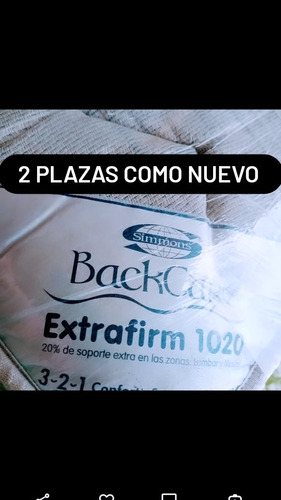 Simmons Backcare Extra Firm 2 Pl 1.60*2.00 Resortes Begui 