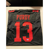 San Francisco 49ers Jersey Firmado Brock Purdy #13 Negro