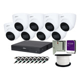 Kit 8 Cámaras 4k 8mp Metal Audio 4tb Purple Dvr 16ch Dahua