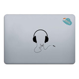 Calcomanía Sticker Vinil Para Laptop   Audifonos Dj