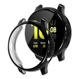 Kit Pulseira + Capa Case Galaxy Watch Active 1 40mm Sm-r500 Cor Preto (case) - Preto (pulseira) Largura 20 Mm