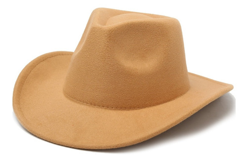 Sombrero Fieltro Paño Cowboy Liso Pharrel Mujer Hombre