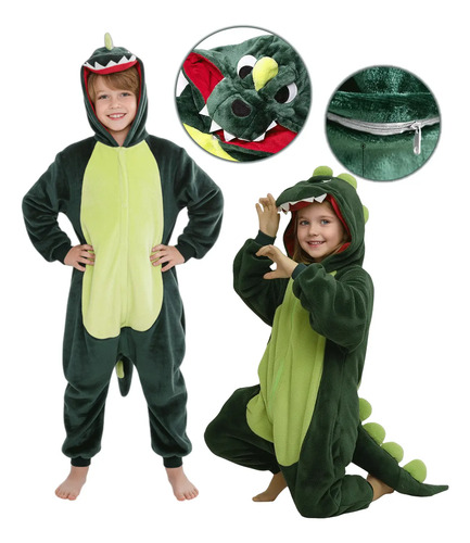 Pijamas De Dinosaurios Para Niños  Mameluco De Dinosaurio | MercadoLibre