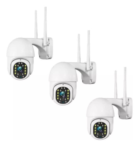 Pack X3 Camara Ip Wifi Exterior 1080p Inalambrica Hd