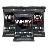 Combo 3x Whey Protein Turbo Refil - 907g Cada - Black Skull