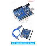 Arduino Uno R3 Smd Ch340g + Cable