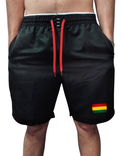 Short De Praia Reggae Bermuda Tactel Masculina Bob Marley