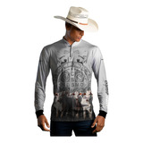 Camisa Blusa Agro Brk Pecuária Medalha São Bento Uv50+