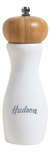 Molinillo De Madera Hudson Laqueado Color Blanco 15 Cm