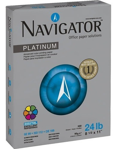 Papel Ultra Bco Navigator 90g T.carta 500 Hj.