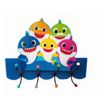 Perchero Infantil Babyshark Azul