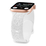 Correa Con Grabado De Calavera Para Apple Watch Pulsera Dep