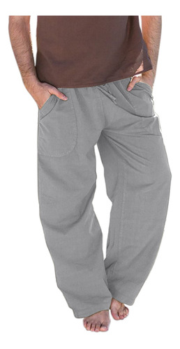 Pantalones Holgados De Color Liso, Elásticos, Suaves Y Con C