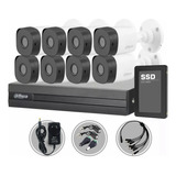 Kit Seguridad Dahua Cctv Dvr 8ch  + 8 Camara 2mp 1080p+disco