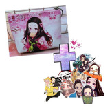 Nezuko Monedero Mas Pack De 20 Stickers 