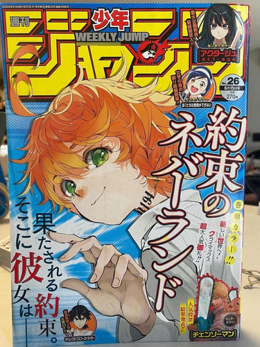 Revista Anime Weekly Shonen Jump Promised Neverland #26 2020
