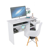 Kit Mesa Home Office Casa Apoio Retratil C/ Cadeira Eames