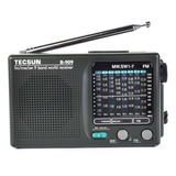 Rádio Portátil De Ondas Curtas Tecsun R-909 Am/fm/sw1-7 Worl