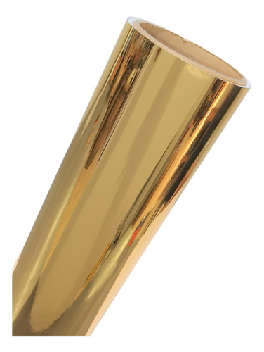 Vinil Oro Espejo Corte Adhesivo Metálico Dorado 30cm X 1.22 