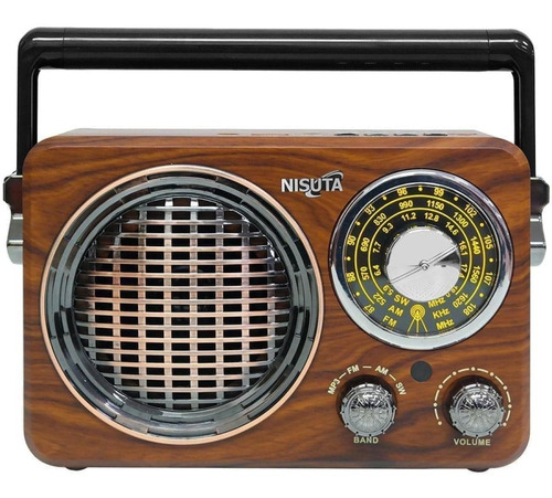 Parlante Bluetooth Vintage Retro Nisuta Ns-rv17 Radio Am Fm