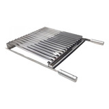 Grelha Argentina Inox Parrilla 40x40 Cm Churrasco Picanheira