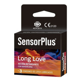 3 Preservativos Sensor Plus Long Love / Acción Retardante