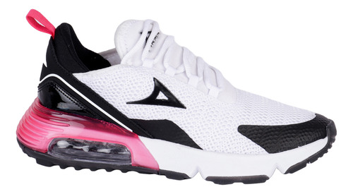 Tenis Deportivo Blanco, Negro Y Rosa Pirma Para Mujer 5059