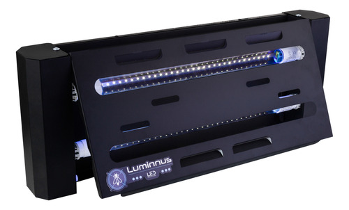 Armadilha Luminosa 2 Lâmpadas Led Mata Mosca Inseto Black +