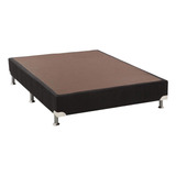 Cama Box Base Casal Americana Suede Preto (128x23)ortobom