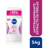 Nivea Barra Black&white Pearl&beauty Femenino 54g