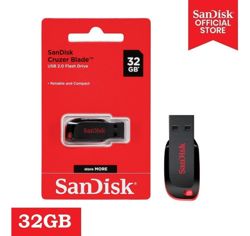 Pen Drive Usb Sandisk Cruzer Blade 32gb